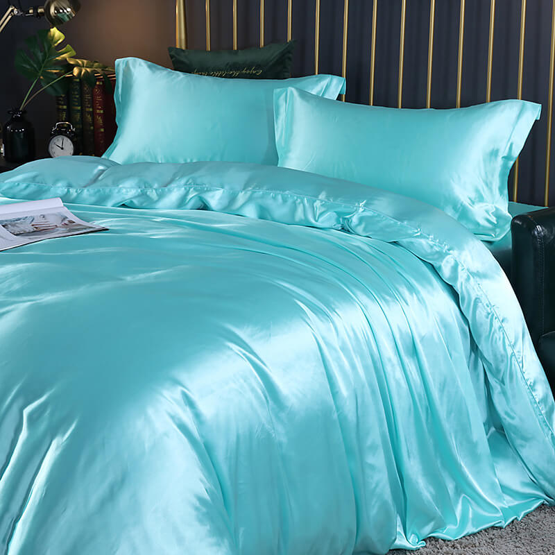 Silk Bed Sheets Set Full Size