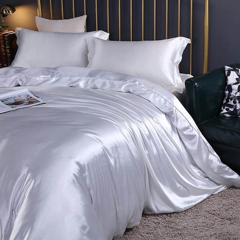 Silk Bed Sheets Set Full Size