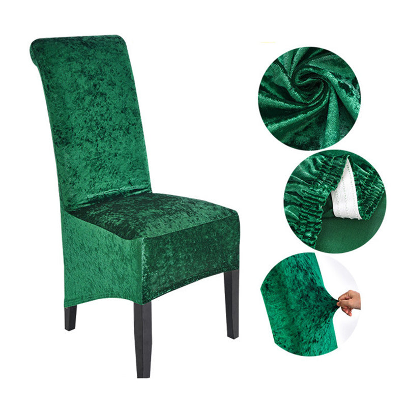 Stretch Crushed Velvet XL Chair Covers