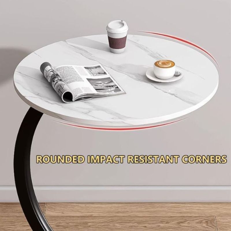 C-Shaped Round Edge Coffee Table