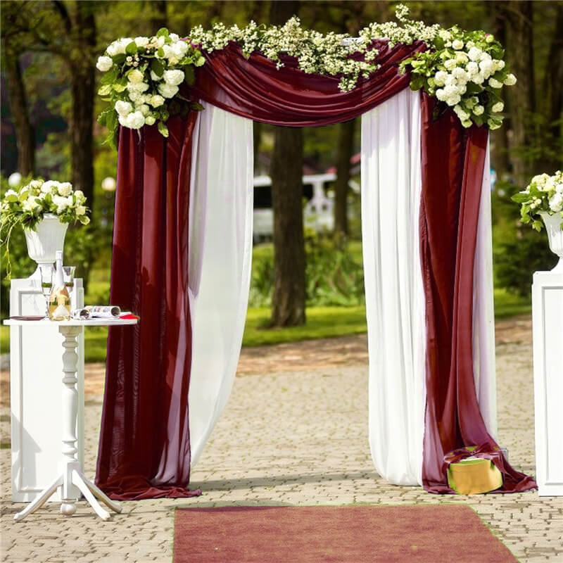 Extra Long Wedding Arch Draping Fabric 28" x 18 ft