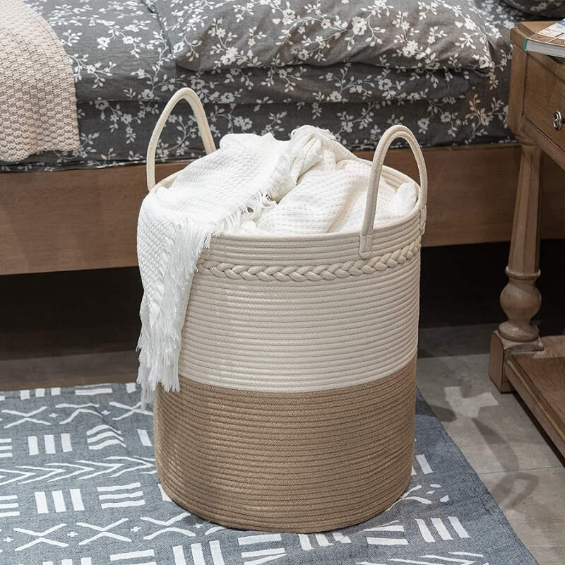 Large Cotton Rope Woven Laundry Basket