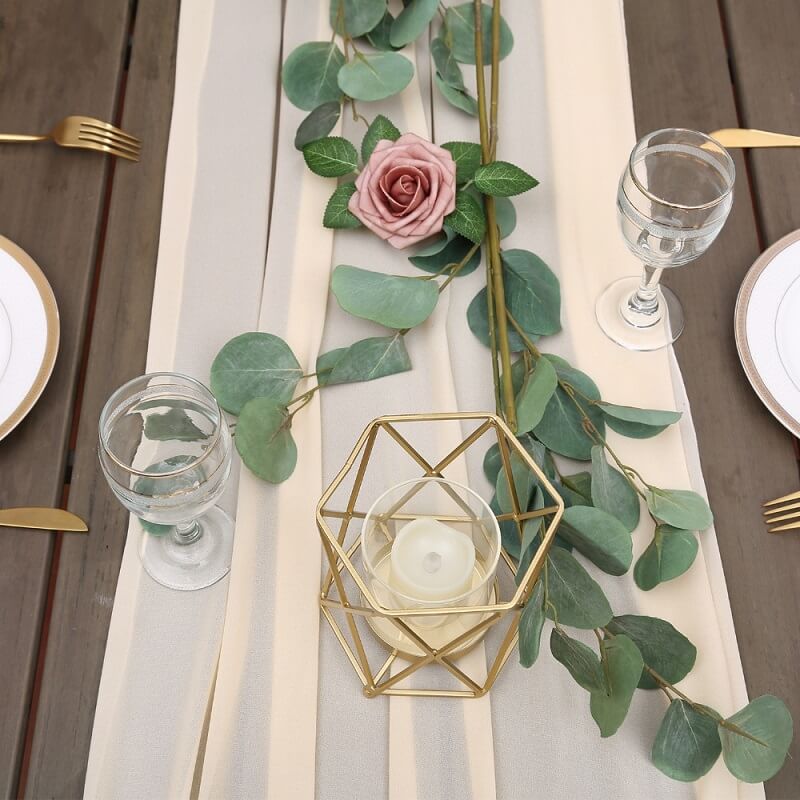 Chiffon Table Runner for Wedding Party