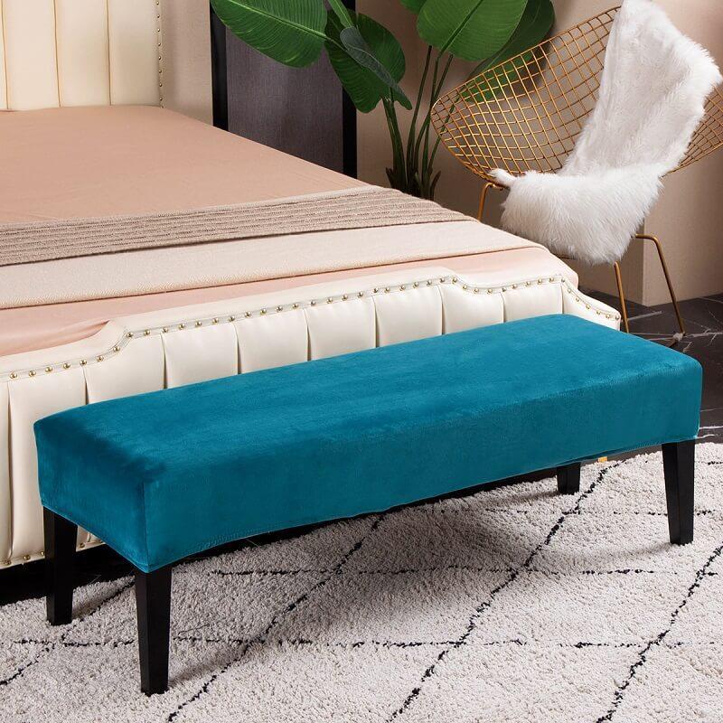 Velvet Dining Room Bench Covers