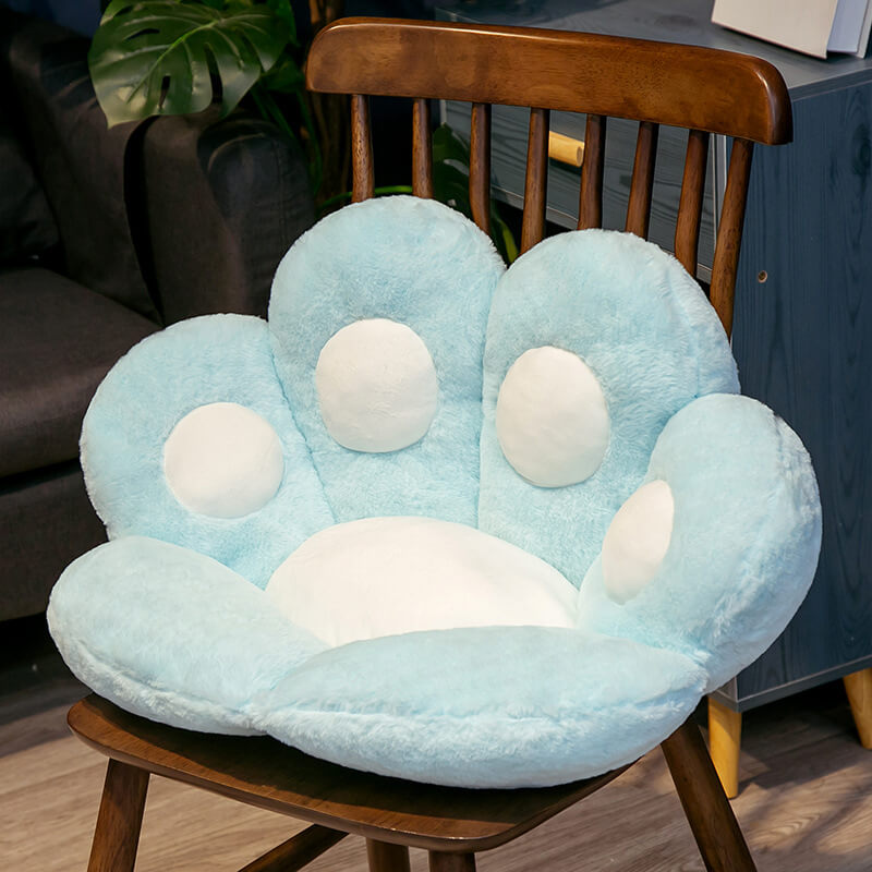 Plush Cat Paw Chair Cushion