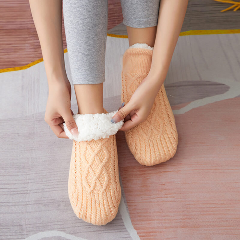 Fleece Thickening Floor Slipper Socks