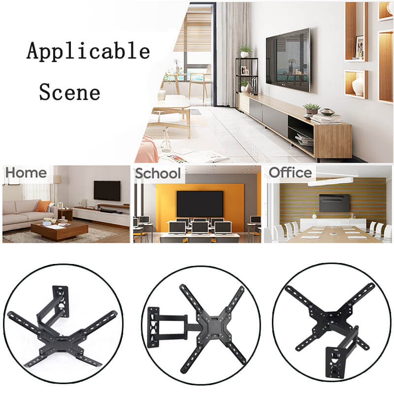 Full Motion Swivel TV Wall Bracket, Adjustable TV Wall Mount, Sturdy TV ...