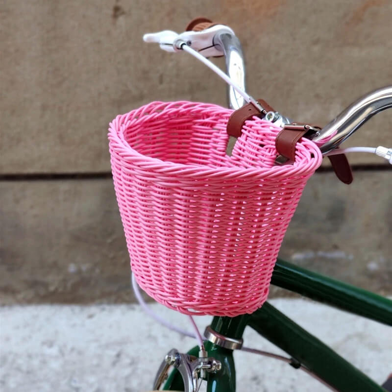 Wicker Bike Basket for Kids