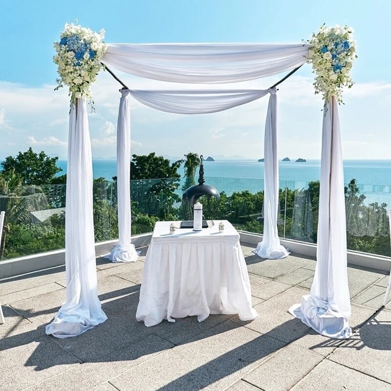 Extra Long Wedding Arch Draping Fabric 28" x 18 ft