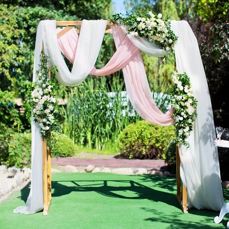 Extra Long Wedding Arch Draping Fabric 28" x 18 ft