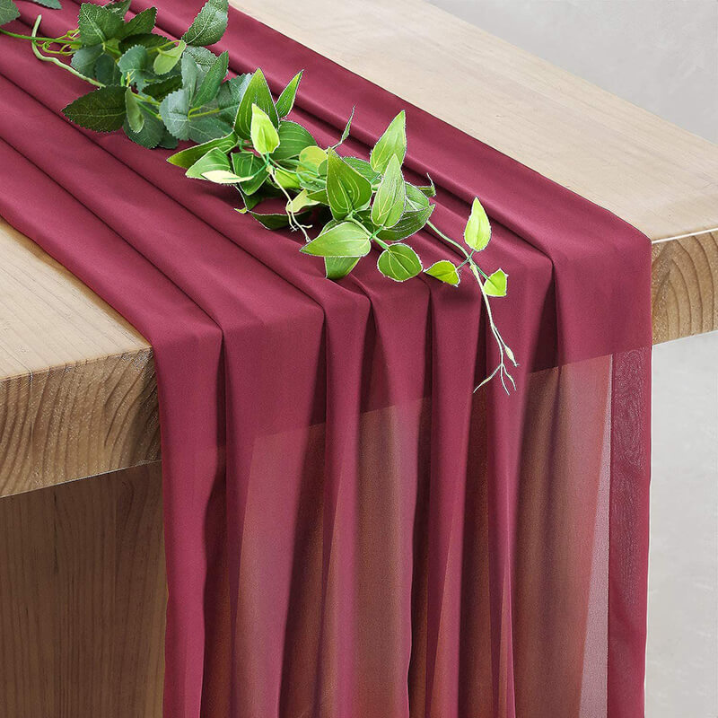 Chiffon Table Runner for Wedding Party