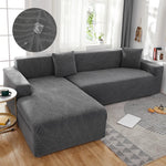 Water Repellent Jacquard Sofa Covers, Stretchable L Shaped Sofa Covers