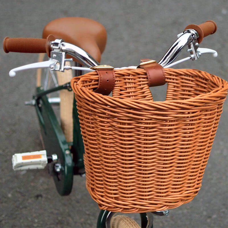 Wicker Bike Basket for Kids