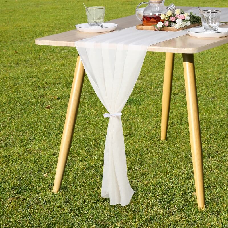 Chiffon Table Runner for Wedding Party