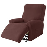 1/2/3/4 Seater Polar Fleece Recliner Chair Covers with Side Pocket