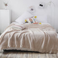 Cotton Waffle Bed Throw Blankets