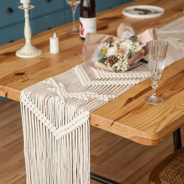 Macrame Table Runner with Tassels