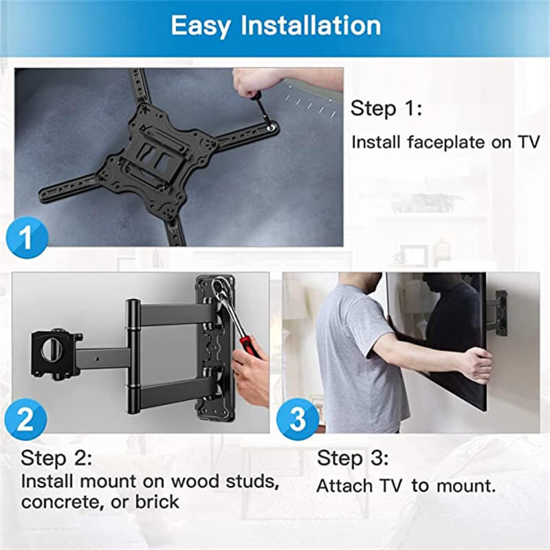 Full Motion Swivel TV Wall Bracket