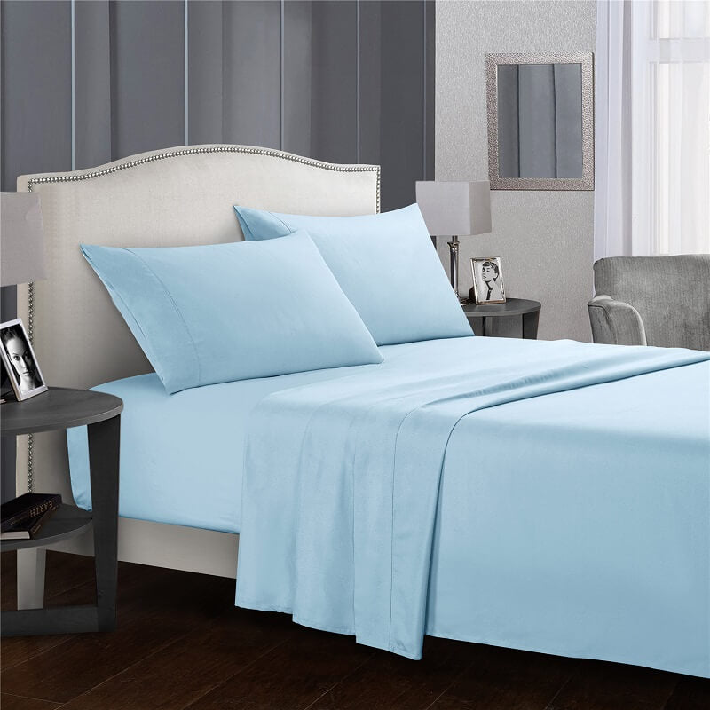 4 Pcs Cotton Bed Fitted Sheet Set- Full Size