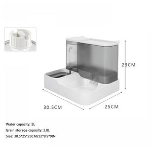 Large Capacity Automatic Cat Feeder with Water Dispenser