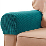 2 Pack Sofa Armrest Cover Stretch Fabric Anti-Slip Furniture Protector