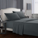 4 Pcs Cotton Bed Fitted Sheet Set- Full Size