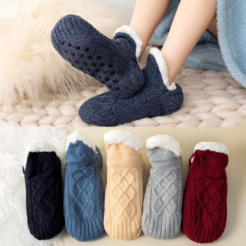 Fleece Thickening Floor Slipper Socks