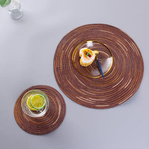6 Pieces Round Placemats for Table