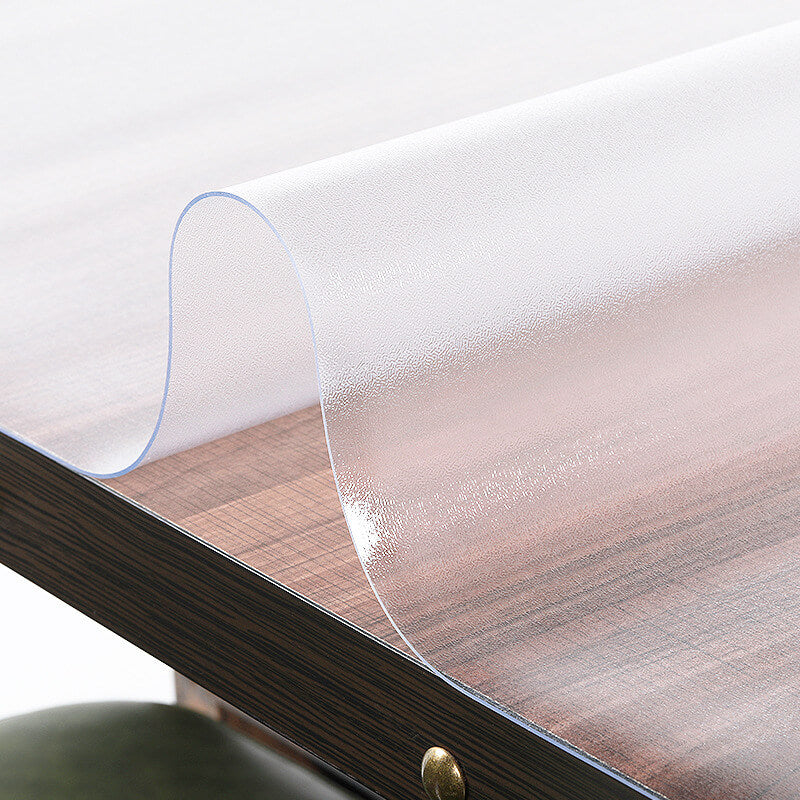Waterproof Wipeable Clear PVC Tablecloth Cover Mat