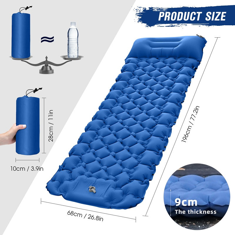 Inflatable Camping Mat with Pillow