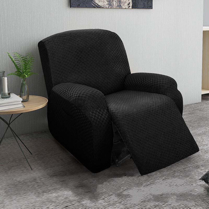 Stretch Square Jacquard Recliner Chair Cover 4 Pieces
