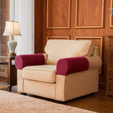 2 Pack Sofa Armrest Cover Stretch Fabric Anti-Slip Furniture Protector