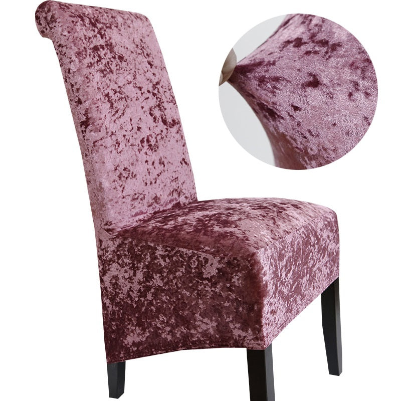 Stretch Crushed Velvet XL Chair Covers