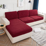 Water Resistant Jacquard Corner Sofa Seat Cushion Cover
