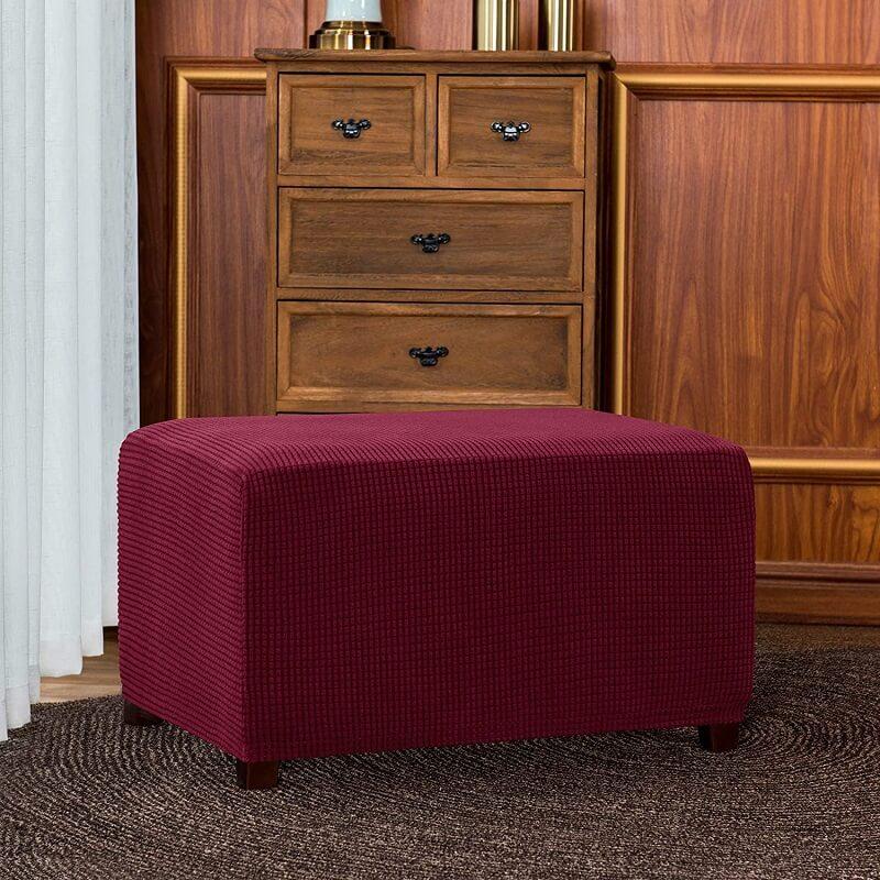 Stretchy Washable Ottoman Slipcovers