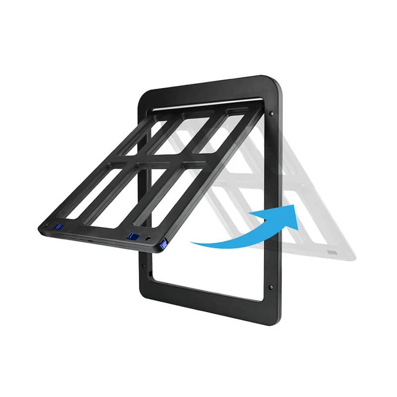 Dog Cat Flap for Screen Door, Lockable Pet Screen Door, Cat