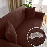 Water Repellent Jacquard Sofa Covers, Stretchable L Shaped Sofa Covers