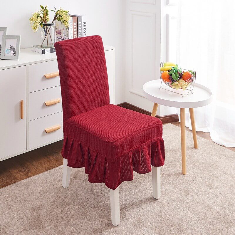 Waterproof Ruffled Dining Chair Covers