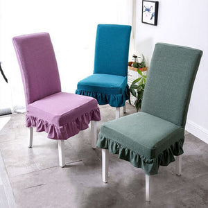 Waterproof Ruffled Dining Chair Covers