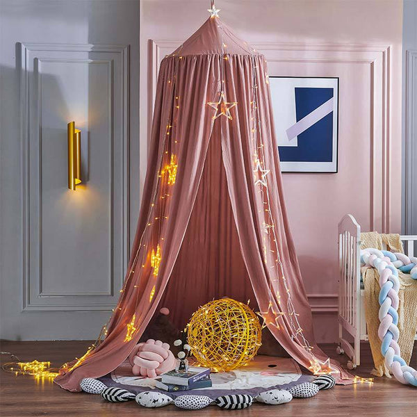 Bed Canopy Tent for Girls, Princess Blackout Dome Bed Curtain, Kids Bed
