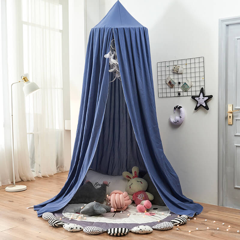 bed-canopy-Royal-blue
