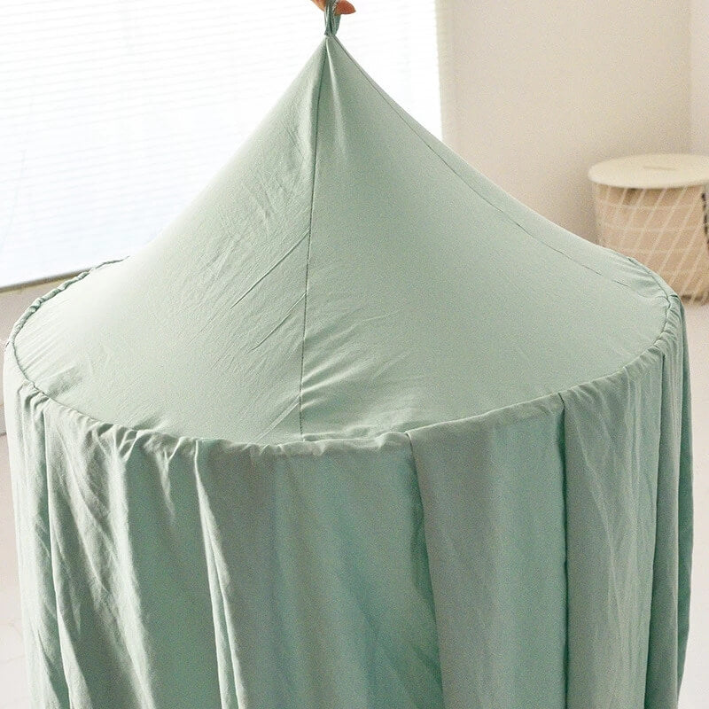 bed canopy-light green