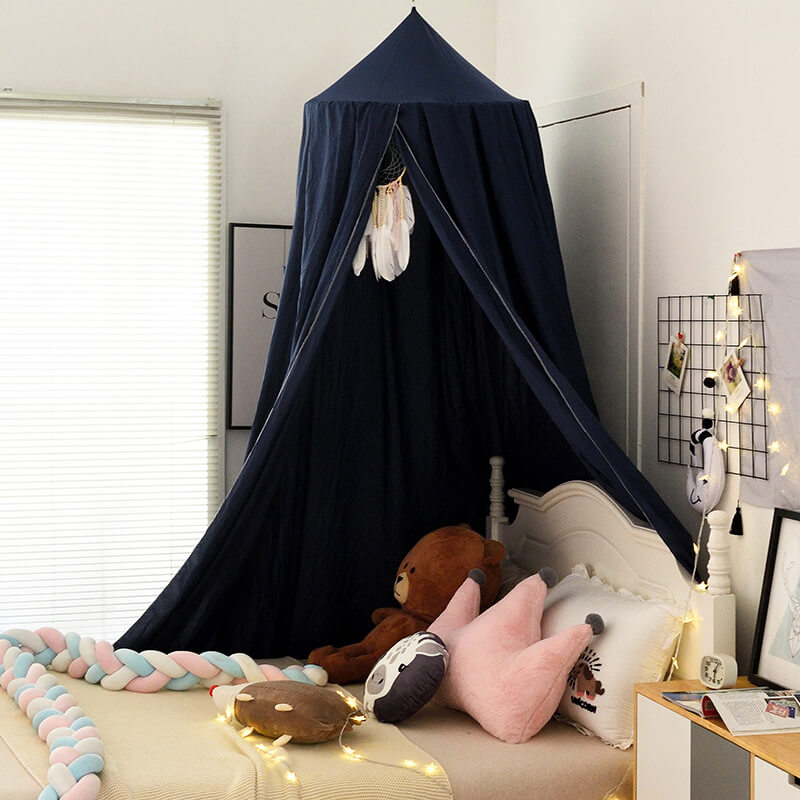 bed canopy-navy