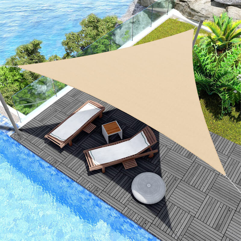 Waterproof Triangle Sun Shade Sail for Outdoor Patio