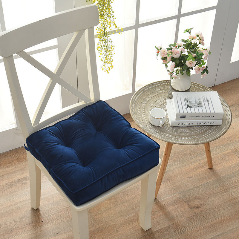 chair cushions-blue