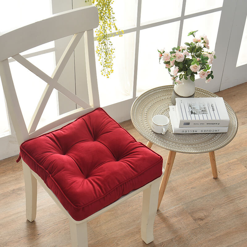 chair cushions-red