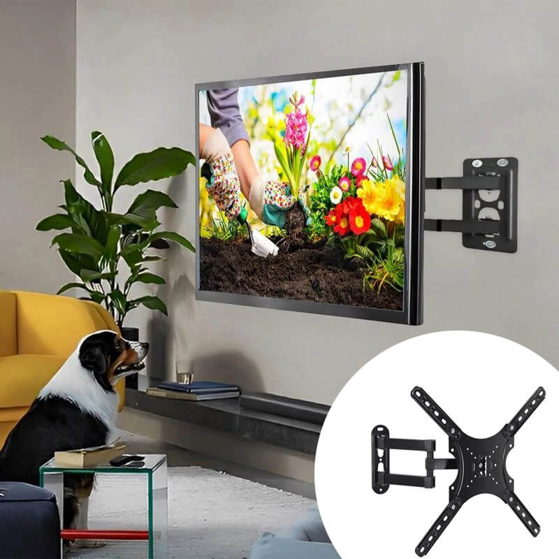 Full Motion Swivel TV Wall Bracket, Adjustable TV Wall Mount, Sturdy TV ...