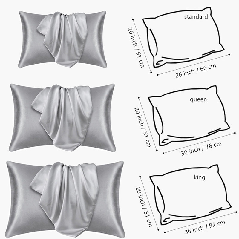 Silk Pillowcase with Hidden Zipper