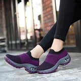 Super Soft stretchable Women's Walking Shoes Sock Sneakers