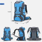 70L Waterproof Hiking Backpack for Men Women